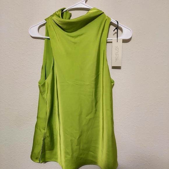 Rachel Zoe Vibrant Green Sleeveless Top, XS - Picture 1 of 4